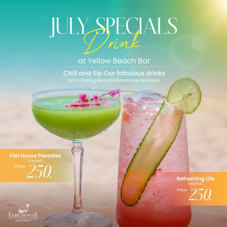 July Specials Drink at Yellow Beach Bar